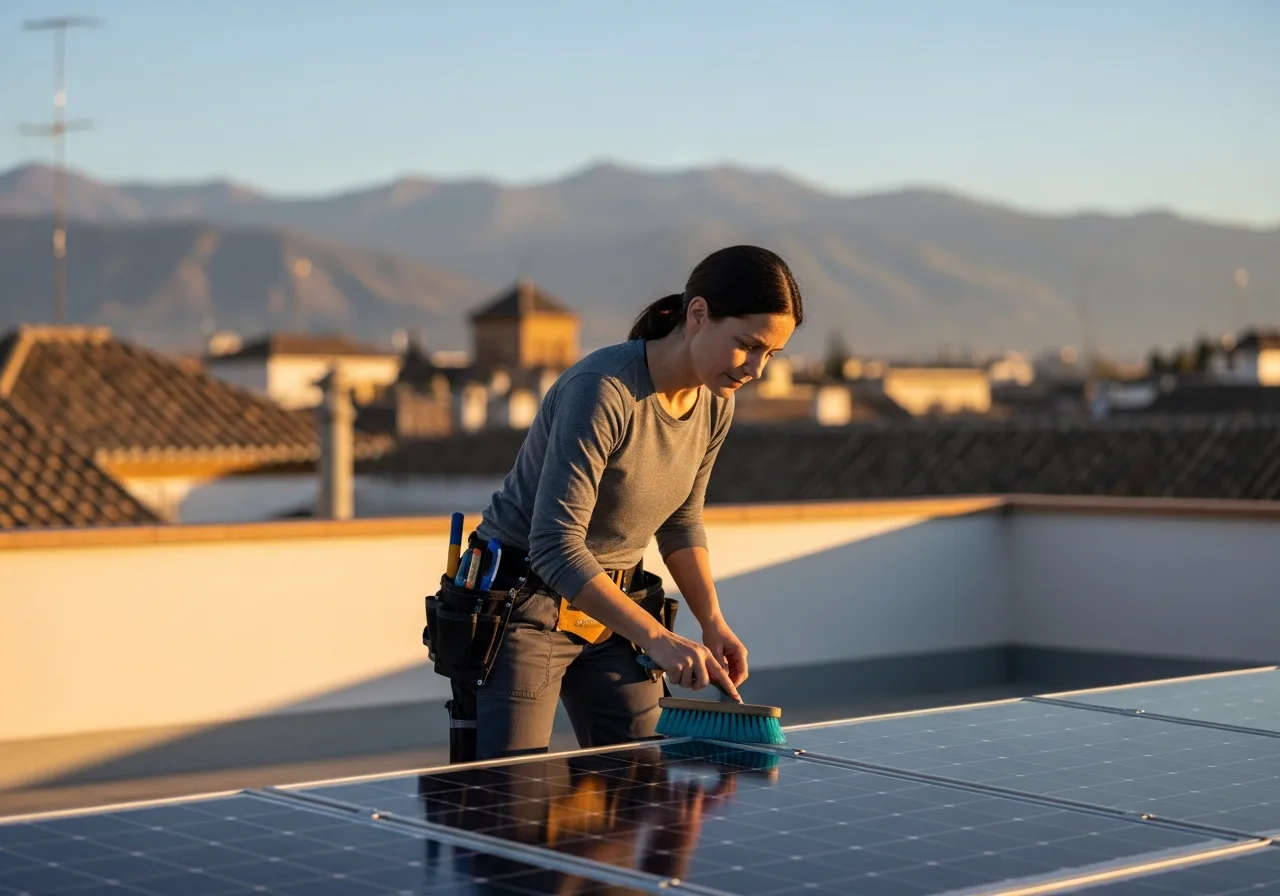 Mantenimiento de placas solares en Granada — guía verificada